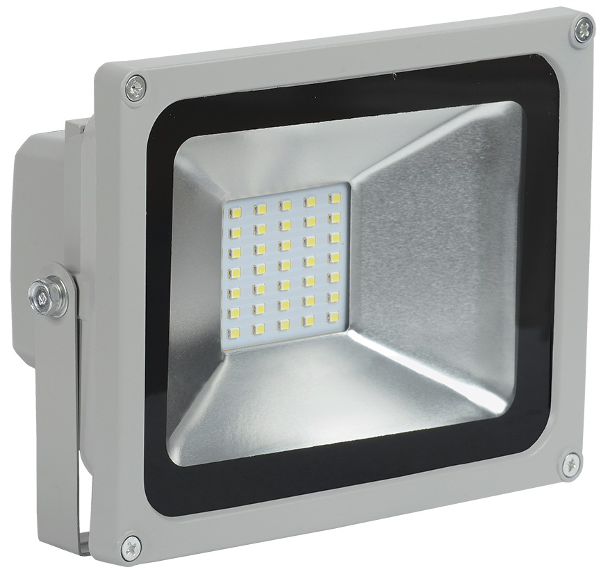 Прожектор светодиодный СДО 05-20 SMD IP65 серый IEK