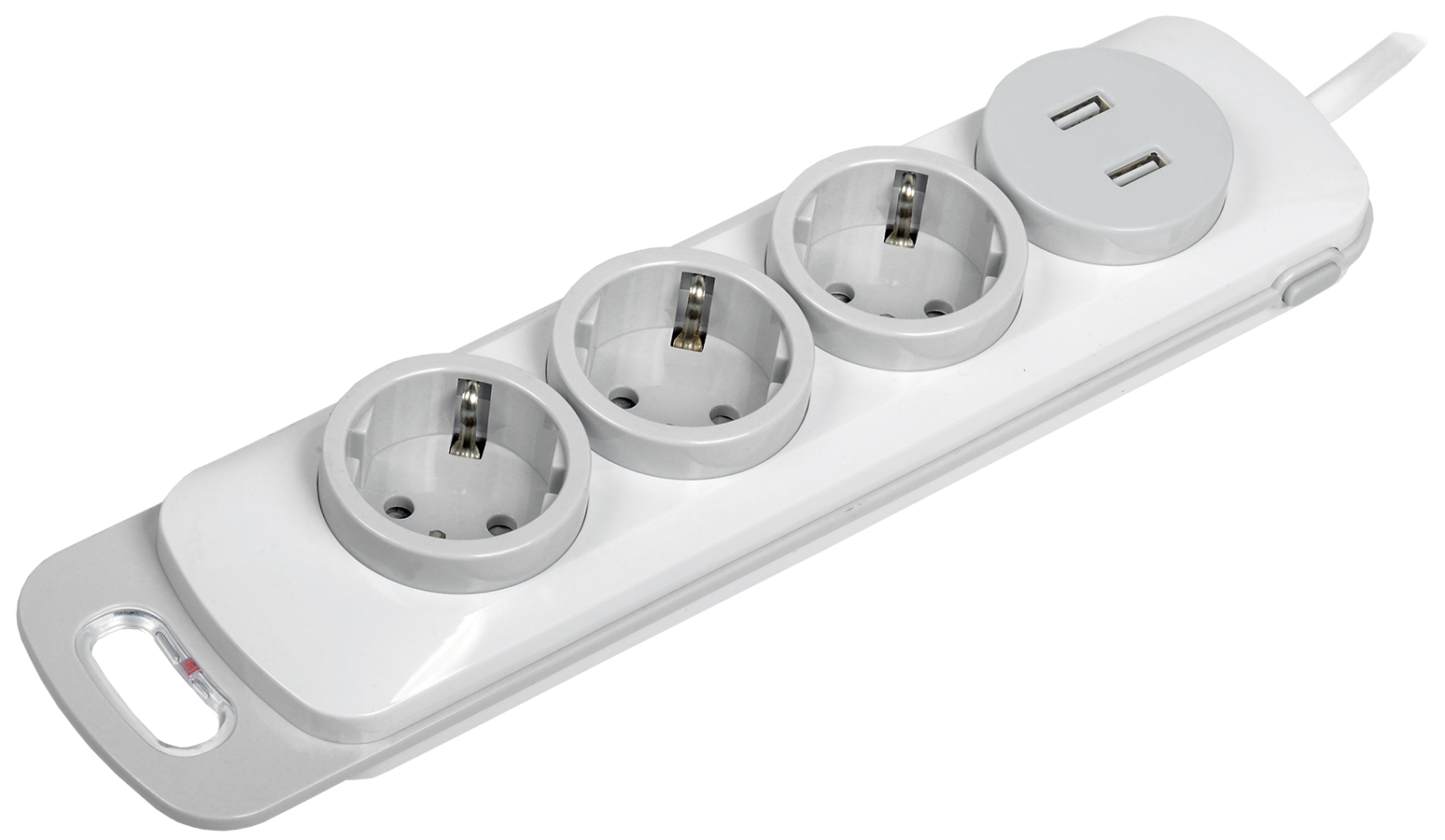 Удлинитель У03В 3 места 2Р+PE/1,5м 3х1мм2 16А/250В USBх2 MODERN IEK