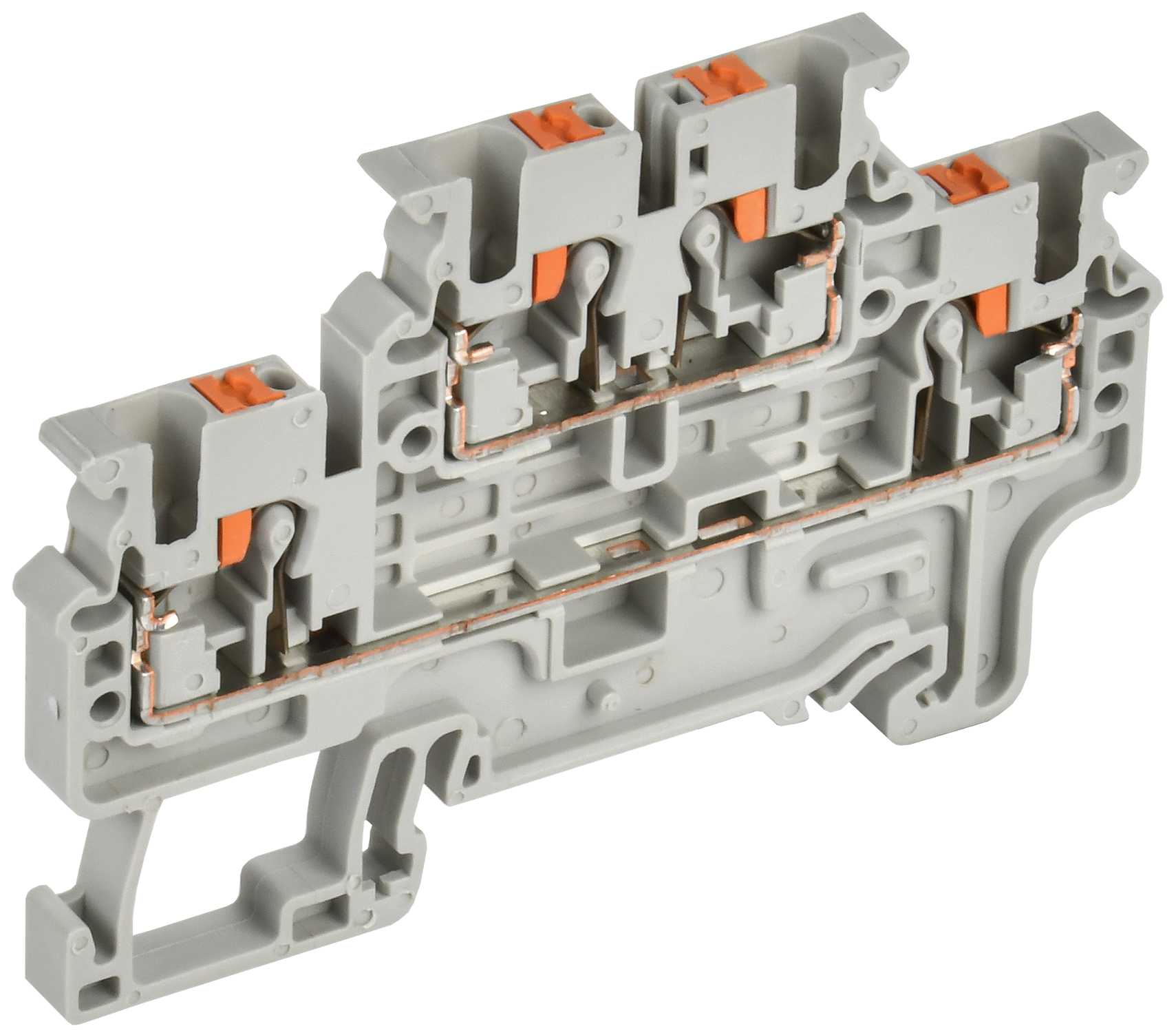 ARMAFIX Клемма пружин. Push-in CP-ML 2 ур. 2,5мм2 серая IEK