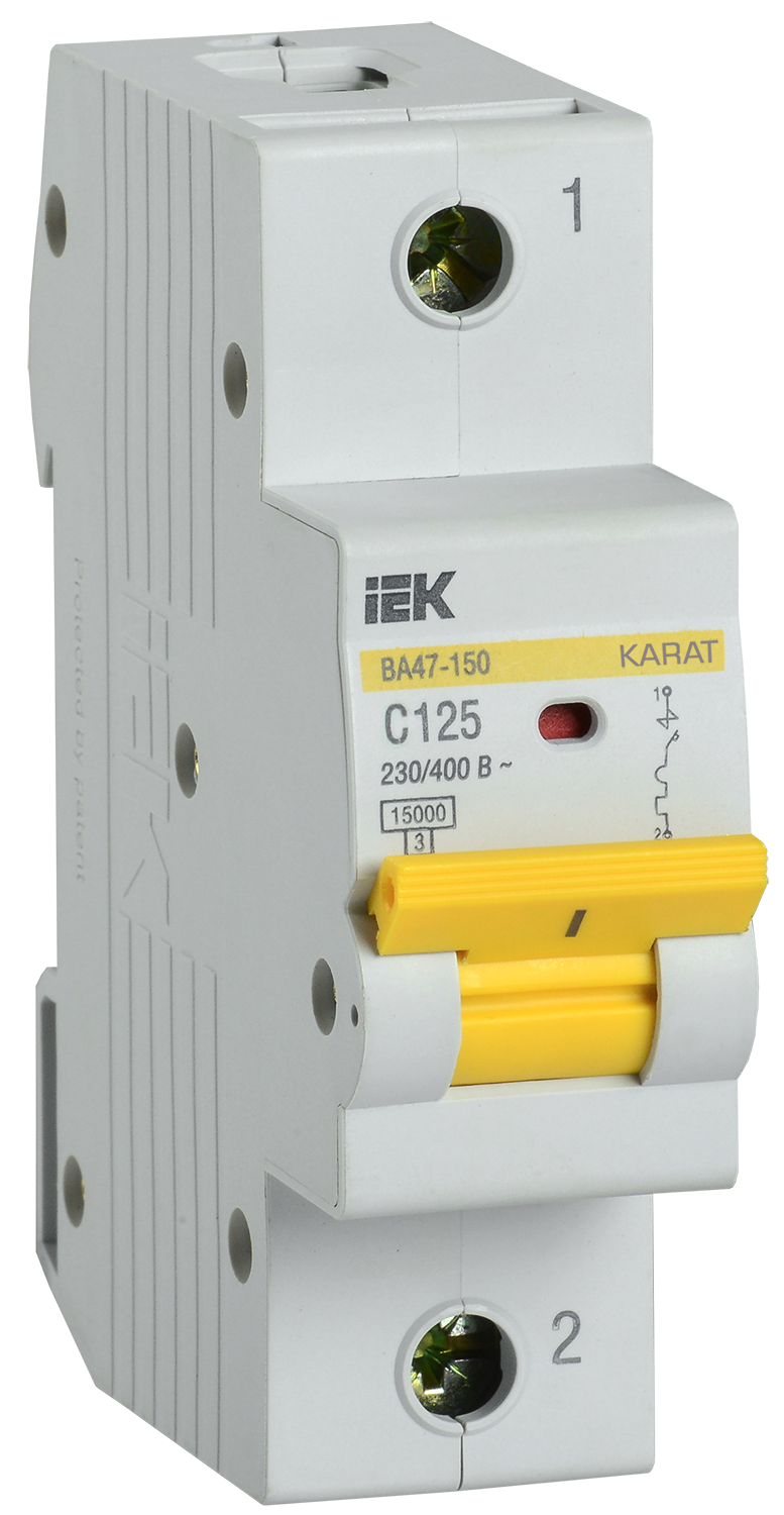 KARAT Автоматический выключатель ВА47-150 1P C 125А 15кА IEK
