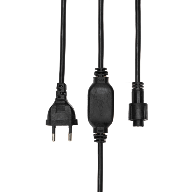 Блок питания для уличных гирлянд 230В, 3А, черный ПВХ, IP65 NEON-NIGHT
