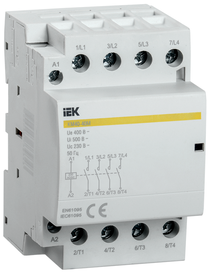 Контактор модульный КМ40-40М AC/DC IEK