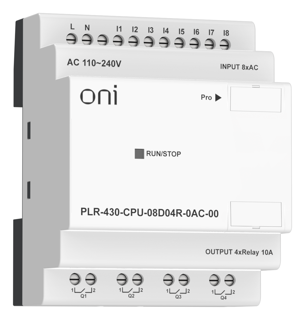 ПЛК 430 Модуль ЦПУ 8 DI 4 RO 220В AC без экрана ONI