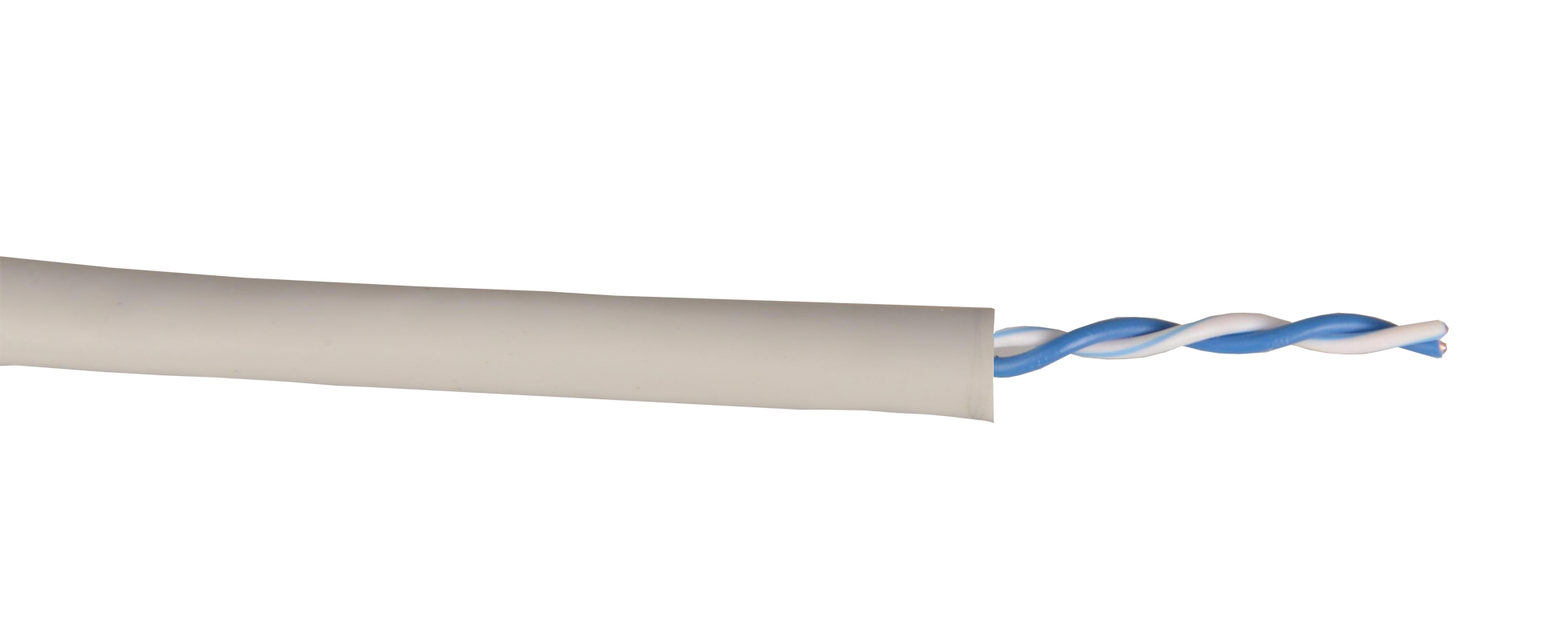 Кабель витая пара U/UTP кат.5E 100МГц 1 пара PVC INDOOR 1м серый GENERICA