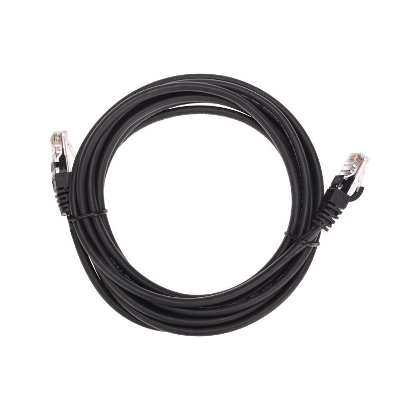 Шнур коммутационный патч-корд U/UTP, CAT 5e, RJ45-RJ45, 26AWG, LSZH, черный, 3м REXANT