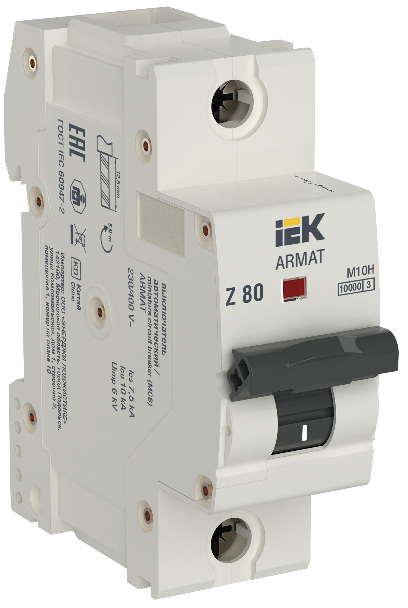 ARMAT Автоматический выключатель M10H 1P Z 80А IEK
