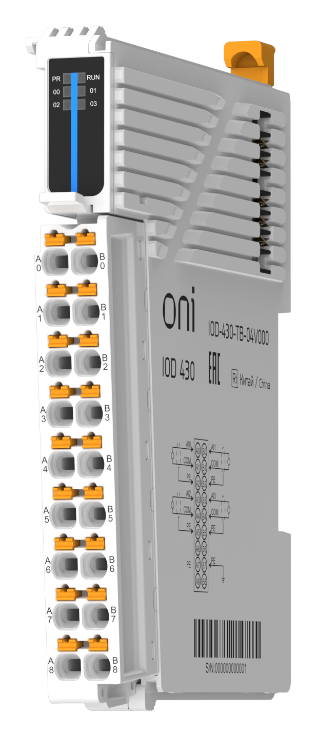 IOD 430 Модуль аналогового ввода 4 сигнала напряжения ONI