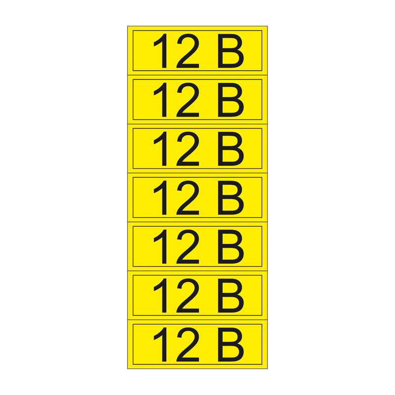 Наклейка знак электробезопасности «12 В» 35х100 мм REXANT (7 шт на листе)