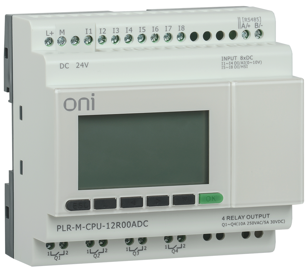 Микро ПЛК PLR-M. CPU DI08/DO04(R) 24В DC ONI