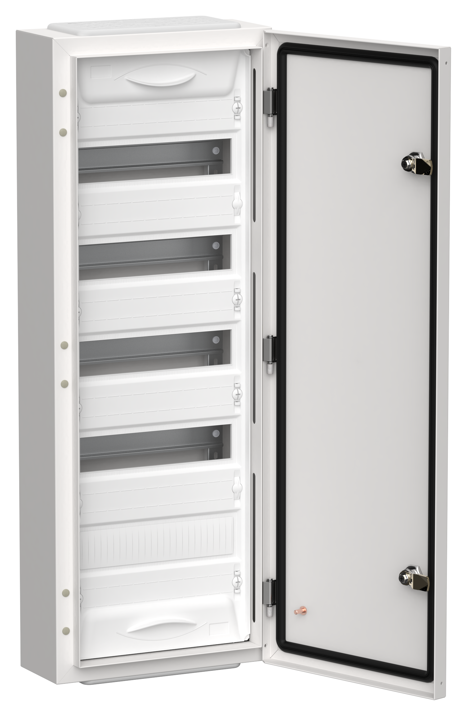 TITAN 5 Корпус металлический ЩРн-60 (1х60) 835х310х140мм IP54 белый (одна дверь) IEK