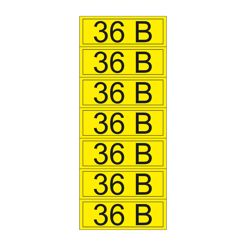 Наклейка знак электробезопасности «36 В» 35х100 мм REXANT (7шт на листе)