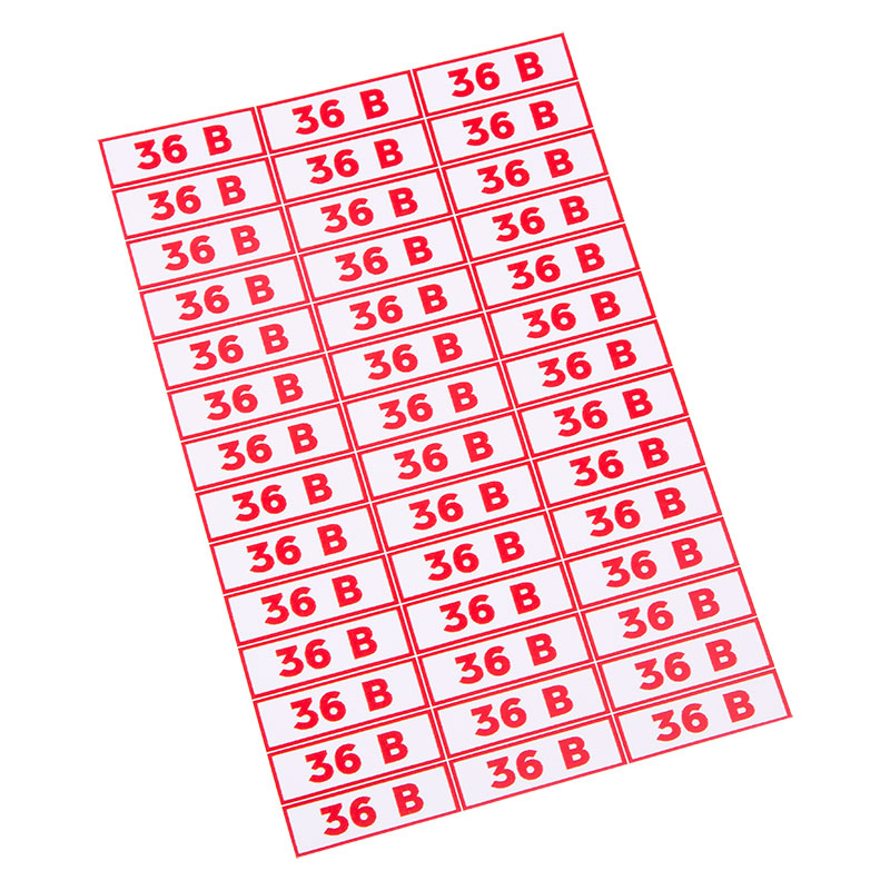 Наклейка знак электробезопасности " 36 В"10*30 мм Rexant ( 42 шт на листе)