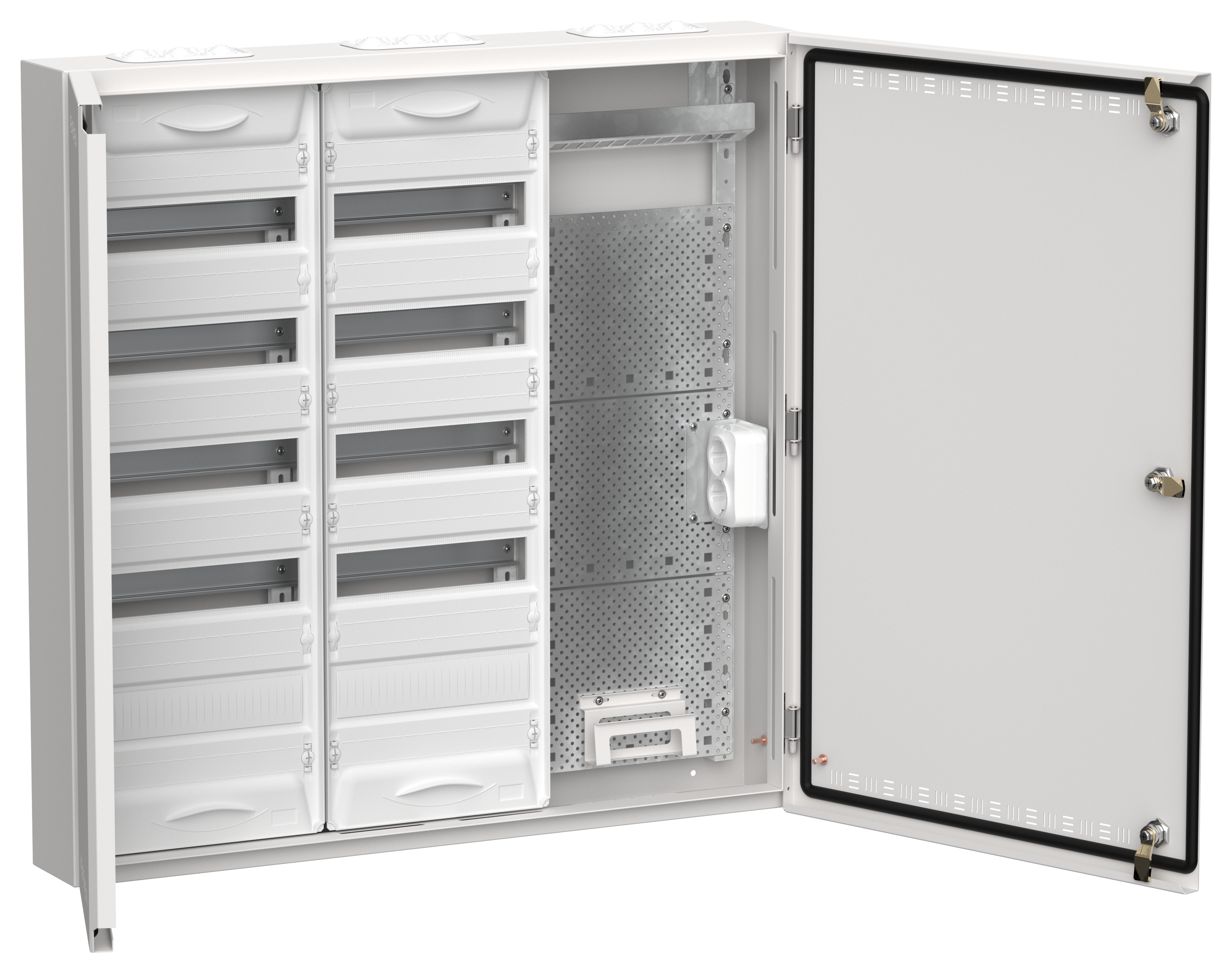TITAN 5 Корпус комбинированный ЩРн-120 (3х60) 835х830х140мм IP30 белый IEK