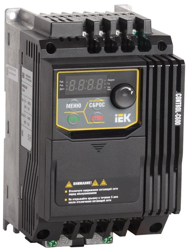 Преобразователь частоты CONTROL-C600 380В 3Ф 2,2кВт IEK