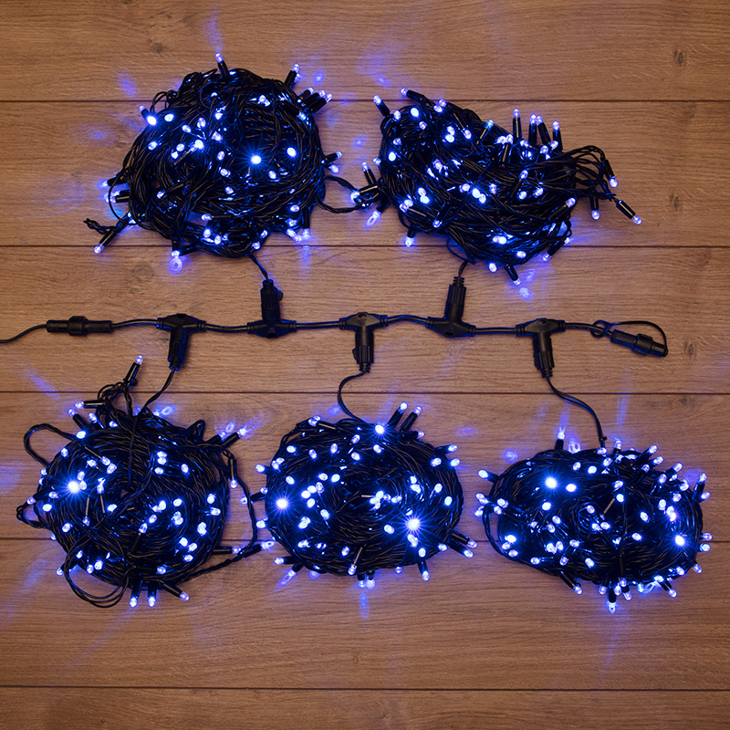 Гирлянда LED ClipLight 24V, 5 нитей по 20 метров, цвет диодов Синий