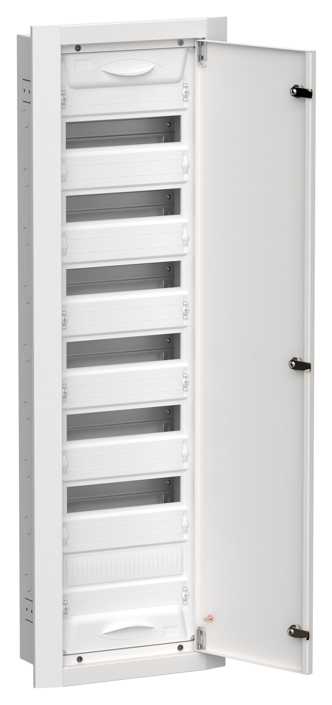 TITAN 5 Корпус металлический ЩРв-84 (1х84) 1130х365х130мм IP31 белый (одна дверь) IEK