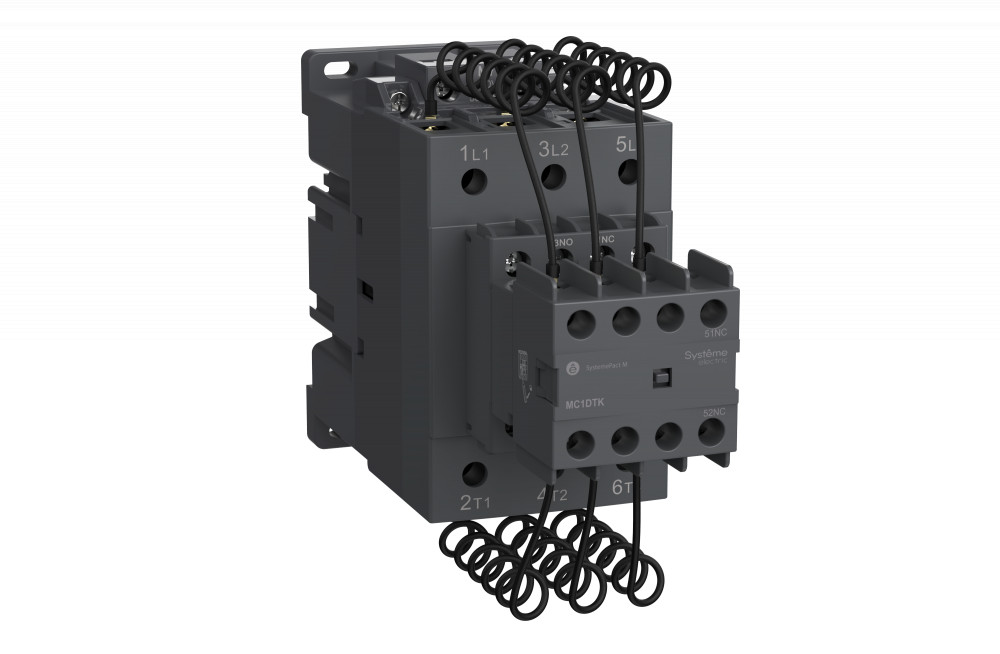 КОНТАКТОР MC1D ДЛЯ КОНДЕНСАТОРНЫХ БАТАРЕЙ 40 КВАР 1НО/2НЗ 110V 50/60ГЦ