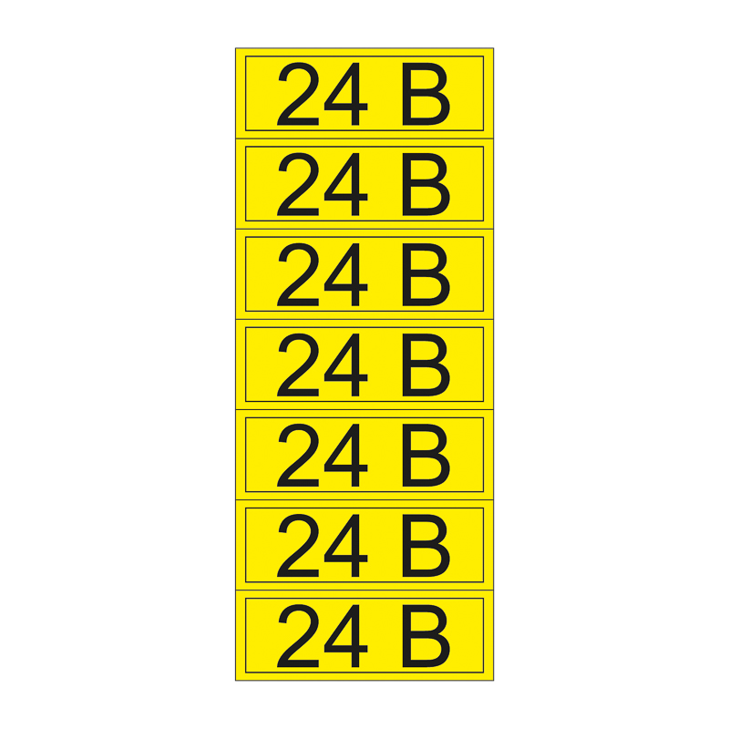 Наклейка знак электробезопасности «24 В» 35х100 мм REXANT (7 шт на листе)