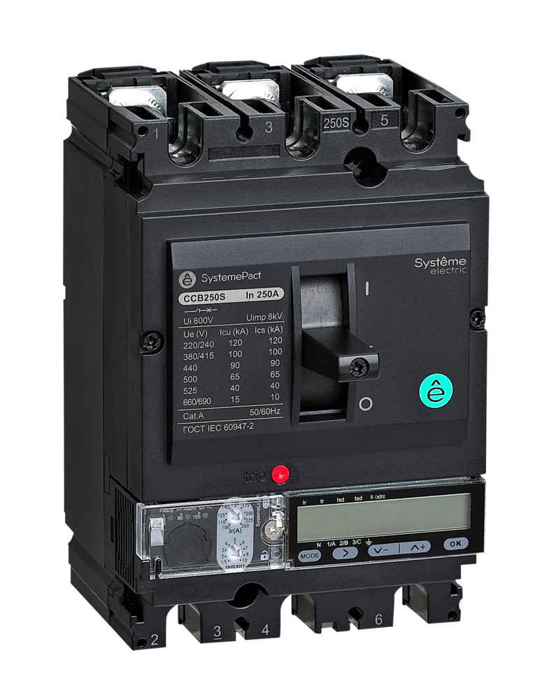 АВТ.ВЫКЛ SYSTEMEPACT CCB100 150KA 3P3D S5.2E 100A РЫЧАГ