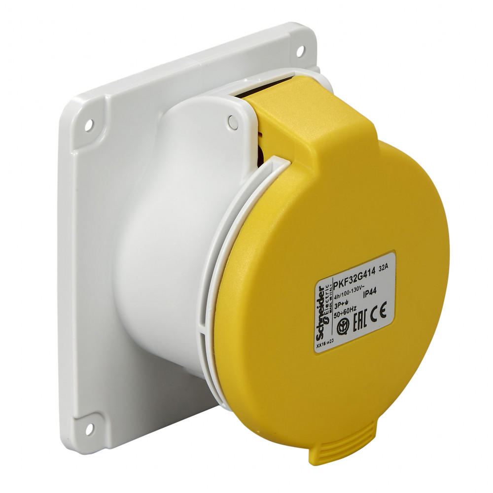 ПАНЕЛ РОЗ ВИНТ 32A 3P-N-E 100-130 IP44