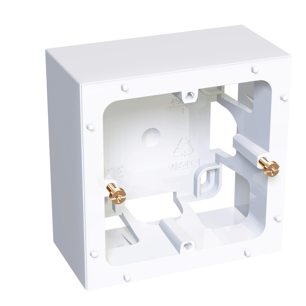 КОРОБКА НАР.МОНТАЖА 1X45 H=40ММ АНТИБАК