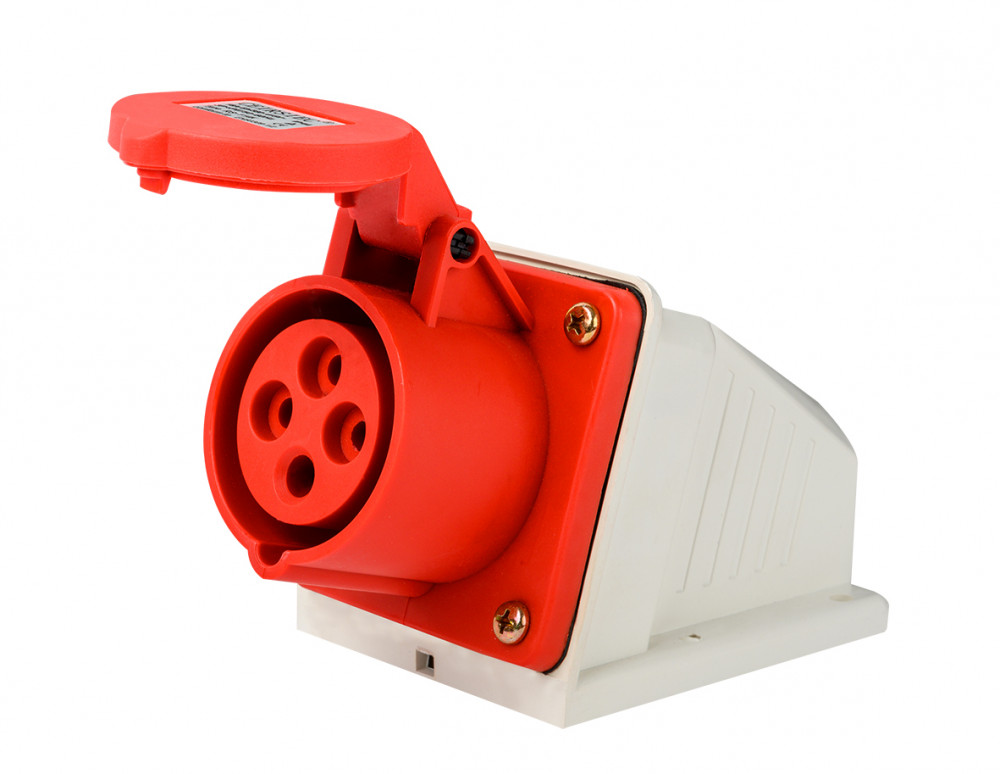 Розетка стац. 3Р+РЕ 16А 380В IP44 РС-103