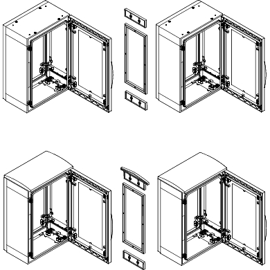 КОМПЛЕКТ ДЛЯ СОЕДИНЕННИЯ ШКАФОВ PLA10x4