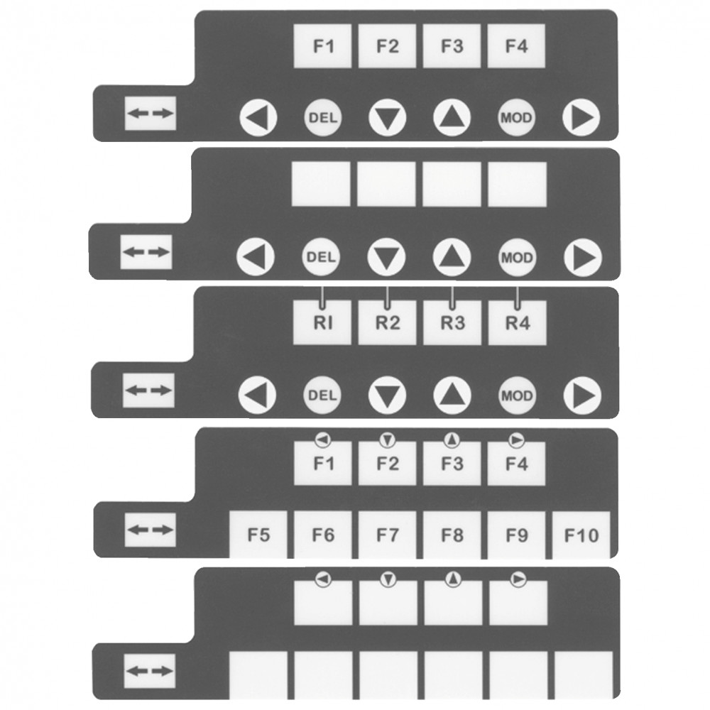 ЛИСТ С МАРКИРОВКОЙ КЛ.ДЛЯ XBT RT500