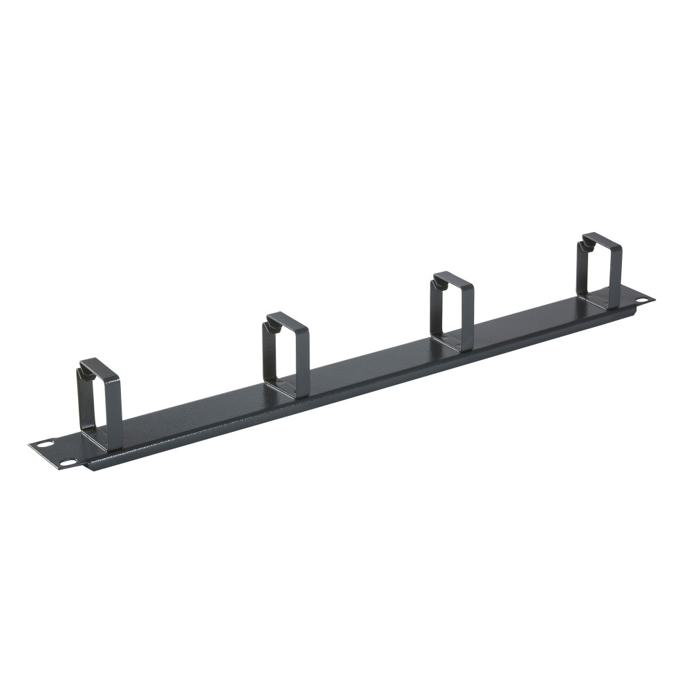 Организатор 19" 1U 4 колец сталь RAL7035