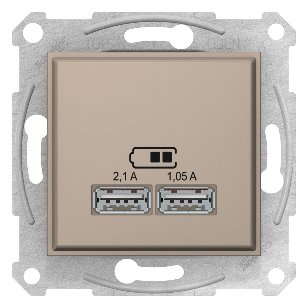 SEDNA, USB мех-м 2,1А, ТИТАН