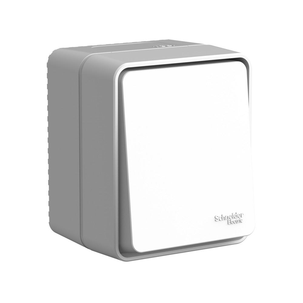 AtlasDesign PROFI IP54 О/У 1-клавишный ПЕРЕКЛЮЧАТЕЛЬ 10 АХ, СЕРЫЙ
