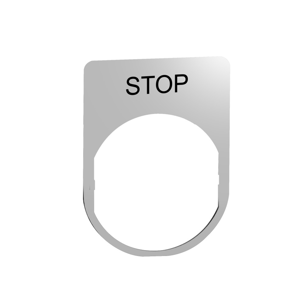 ДЕРЖАТЕЛЬ МАРКИРОВКИ ЗАПОДЛИЦО "STOP" МЕТАЛЛ