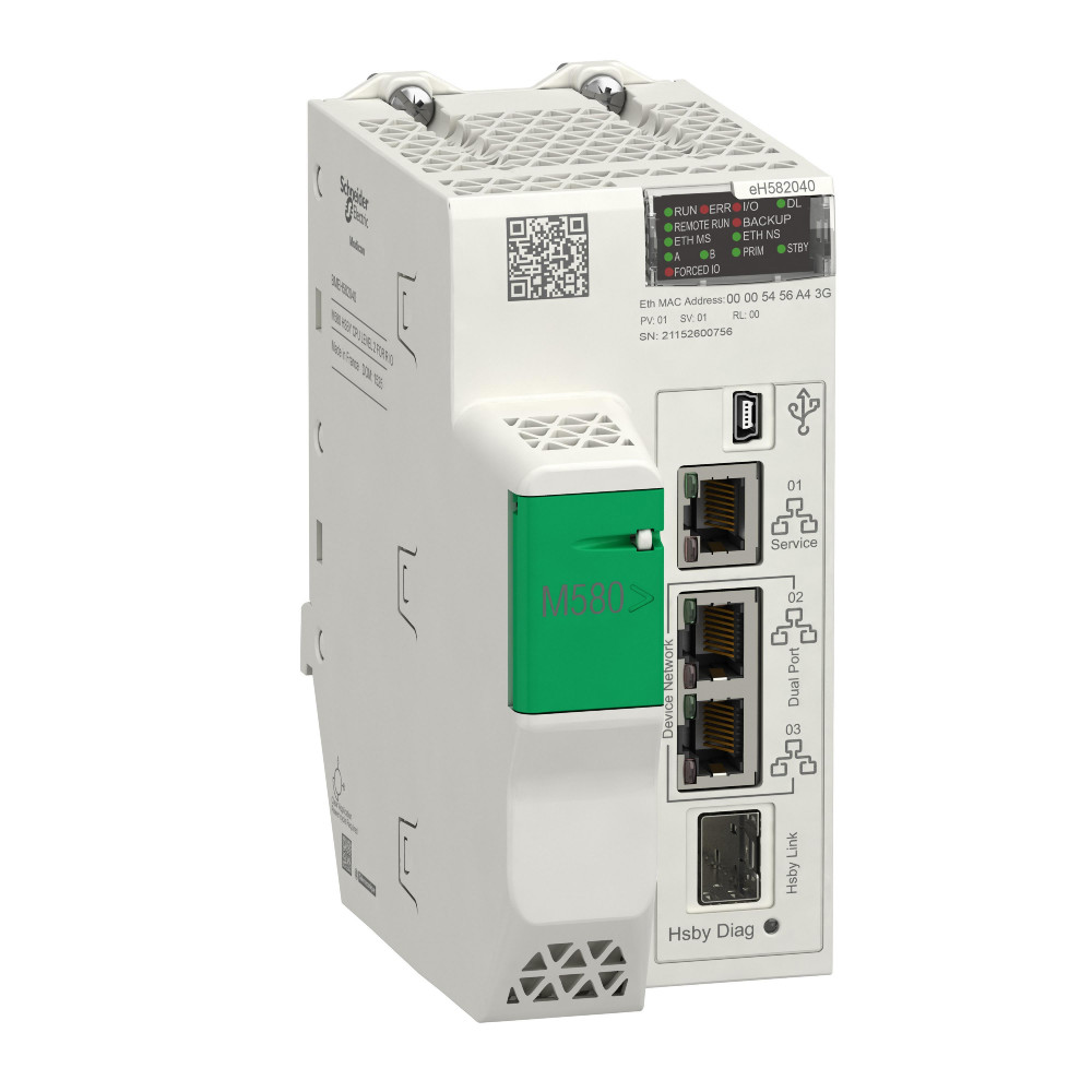 M580 ЦПУ горячего резер. ур. 2, ОЗУ 8 MB, RIO (до 8 ст. X80+Quantum IO), лак.