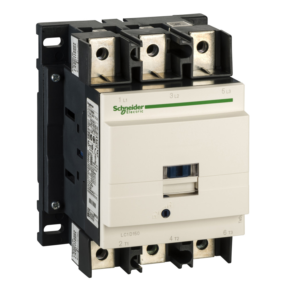 КОНТАКТОР D 3Р,150 A,НО+НЗ,230V 50/60 ГЦ,ЗАЖИМ ПОД КОЛЬЦ. НАКОН.,БЕЗ ЛИЦ. КРЫШКИ