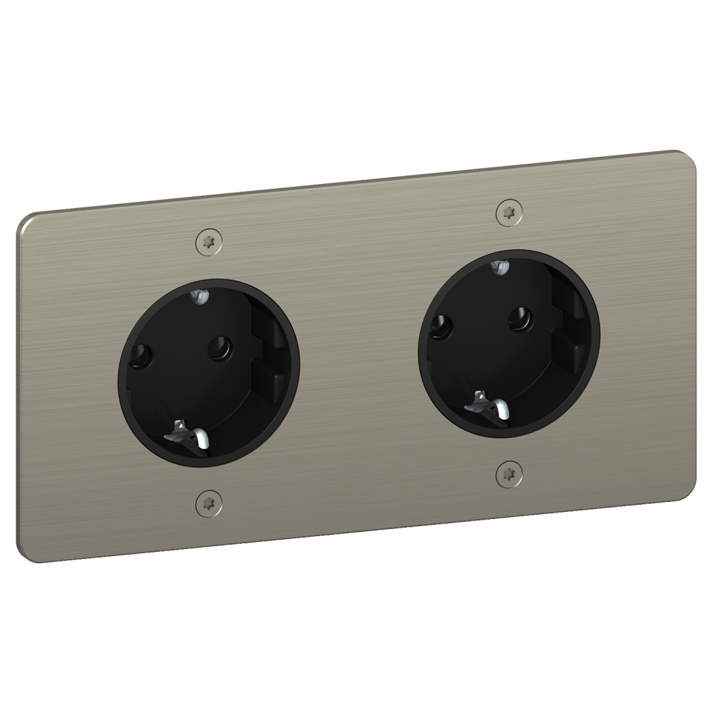 РОЗЕТКА 16Аx2 Schuko 2P+E