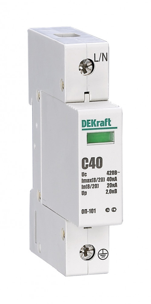 Ограничитель перенапряжений 1P 40кА класс C 440В
