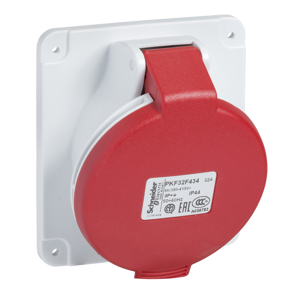 ПАНЕЛ РОЗ УГЛ ВИНТ 32А 2P-E 380-415 IP67