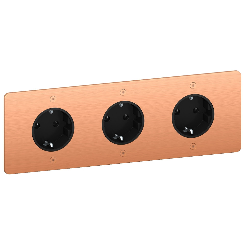 РОЗЕТКА 16Аx3 Schuko 2P+E