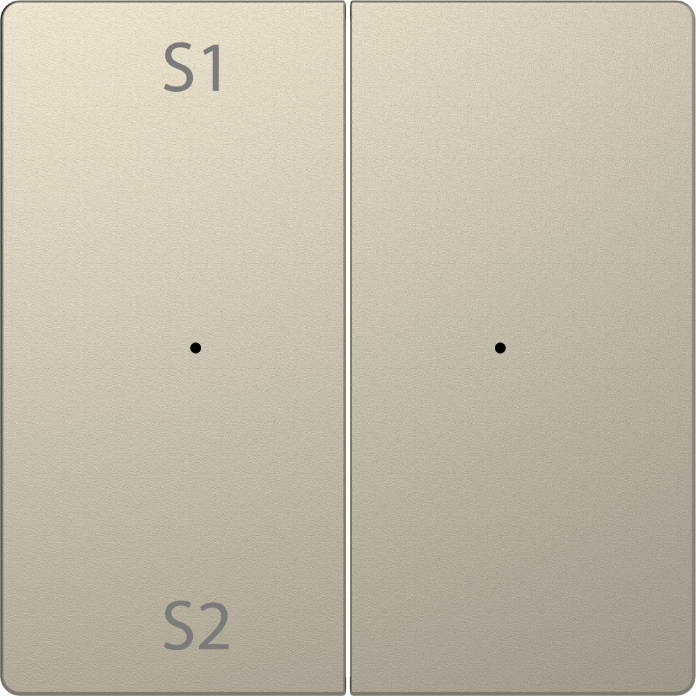 MERTEN D-Life PlusLink КЛАВИША 2-ная с S1/S2, пусто, САХАРА, SD