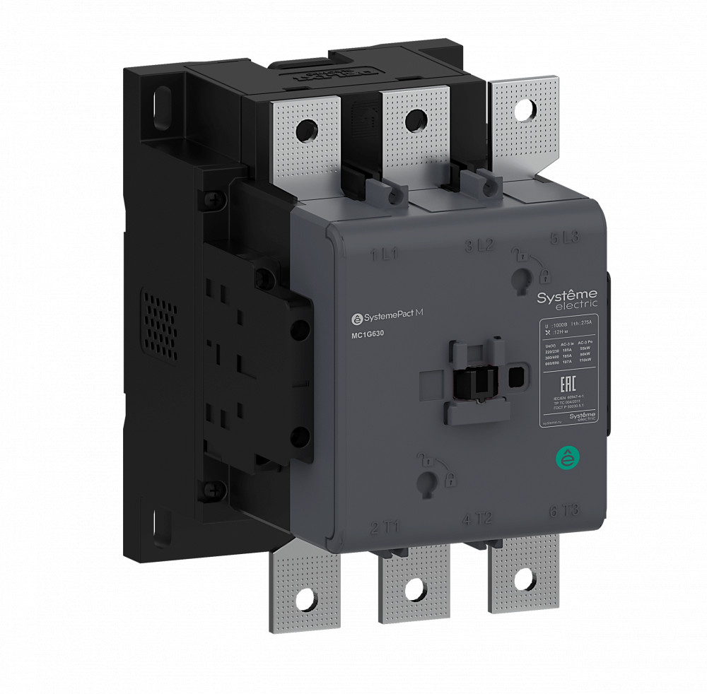 КОНТАКТОР MC1G 3P 500A 2НО+2НЗ AC/DC 100-250V 50/60ГЦ