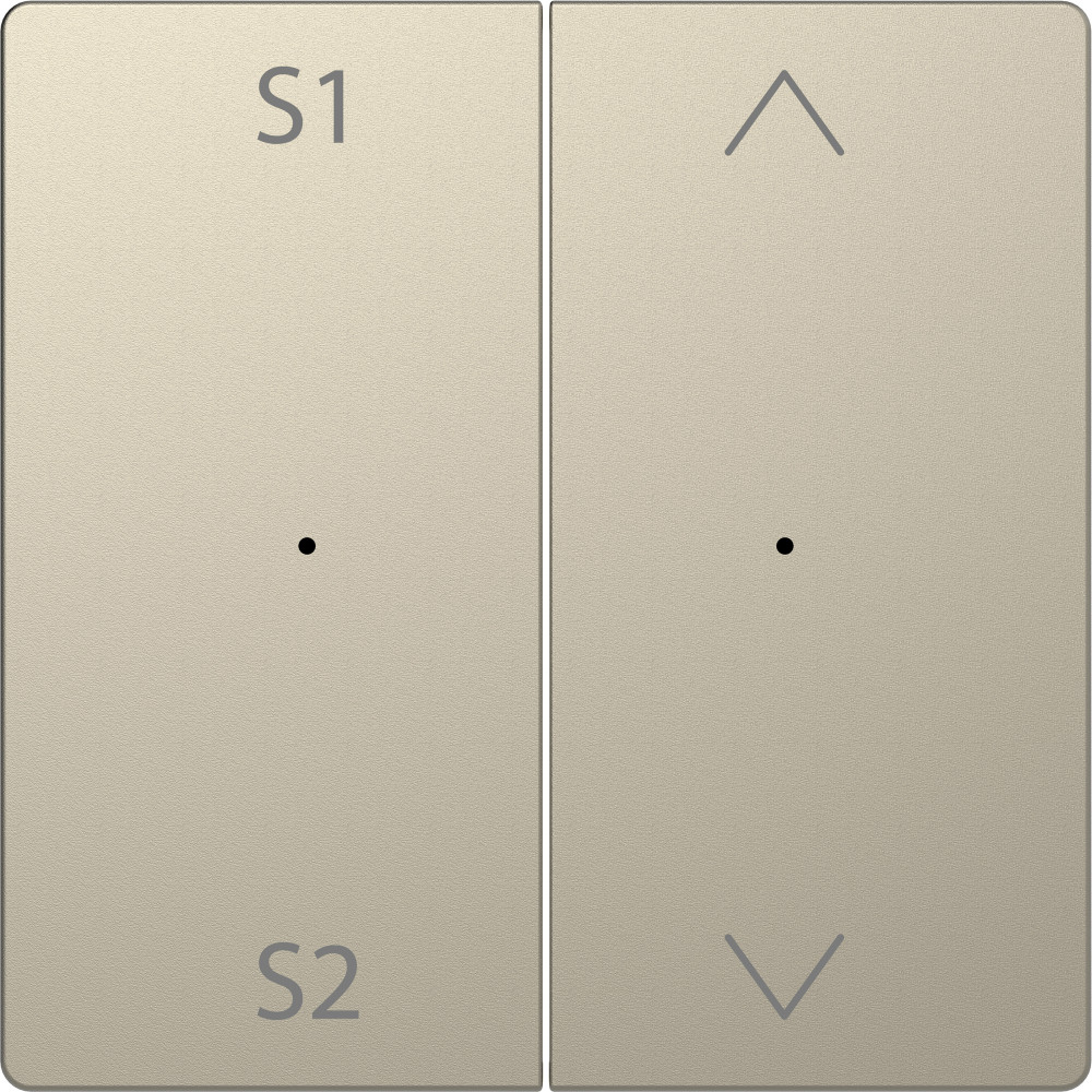 MERTEN D-Life PlusLink КЛАВИША 2-ная с S1/S2, вх/вз, САХАРА, SD