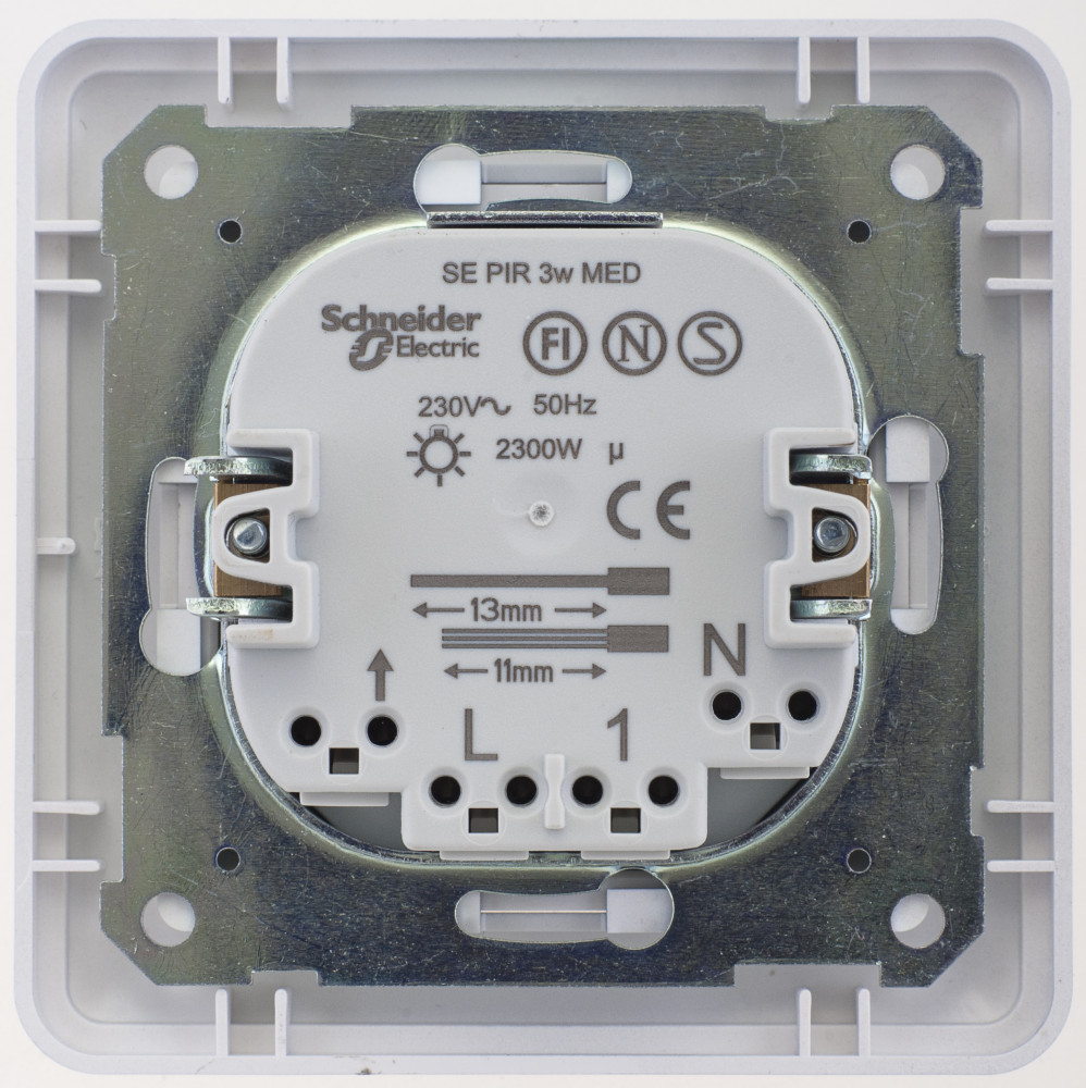 W59 ИК ДАТЧИК ДВИЖЕНИЯ PRO 2300ВТ, в сборе, МАТОВЫЙ ХРОМ