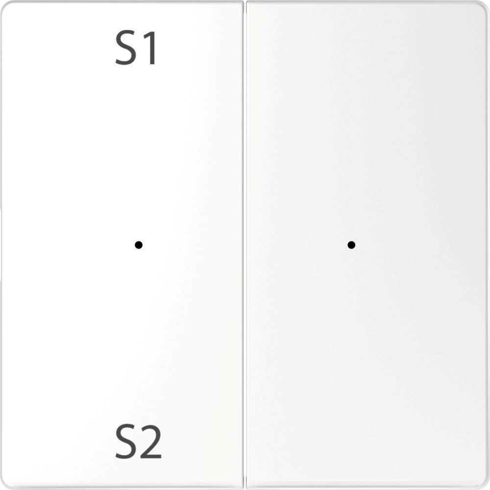 MERTEN D-Life PlusLink КЛАВИША 2-ная с S1/S2, пусто, БЕЛ. ЛОТОС, SD